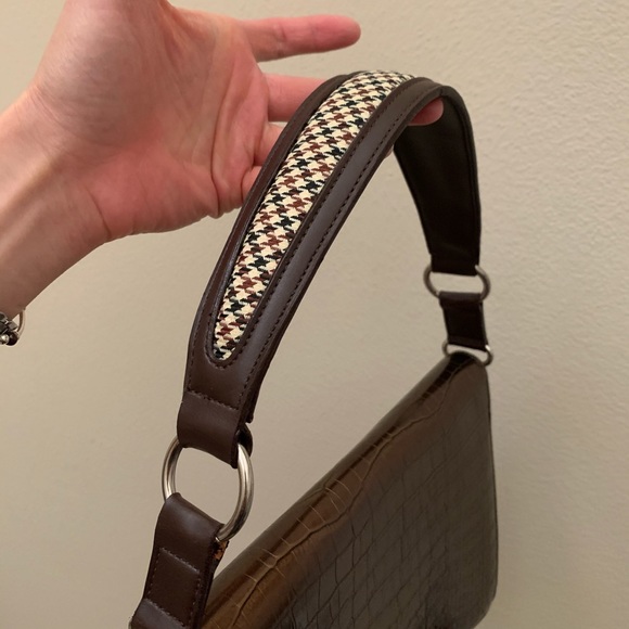 Kookai brown metallic patent faux leather bag - Picture 5 of 8